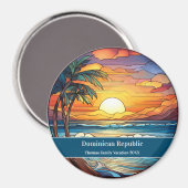 Beach Vacation der Dominikanischen Republik Magnet (Vorderseite/Rückseite)