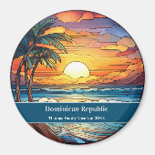 Beach Vacation der Dominikanischen Republik Magnet (Vorne)