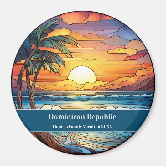 Beach Vacation der Dominikanischen Republik Magnet (Vorne)