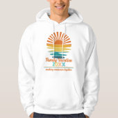 Beach Vacation Family Friends Custom Cool Sunset Hoodie (Vorderseite)