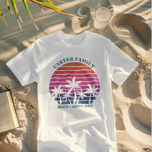 Beach Vacation Family Wiedersehen Custom Tropical Tri-Blend Shirt
