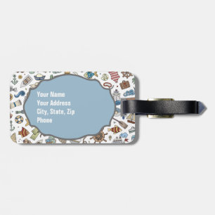 Beach Vacation, Gepäckmarke mit Nautical Themed Gepäckanhänger