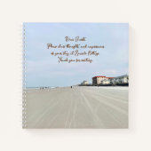 Beach Vacation Rental Guest Notebook Review Notizblock (Vorderseite)