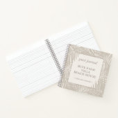 Beach Vacation Rental House Guest Journal Notizblock (Innenseite)