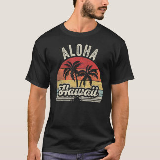 Beach Vacation Sommer Vintag Retro Aloha Hawaii T-Shirt
