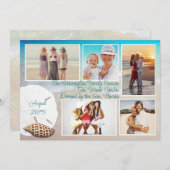 Beach Vacation Wiedersehen Multi Foto Cards Einladung (Vorne/Hinten)
