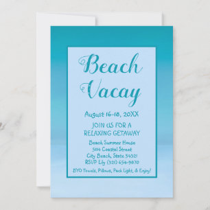 Beach Vacay Entdeckungsreise Einladung