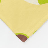 Beach vacay pattern with sunglasses and sun hat fleecedecke (Ecke)