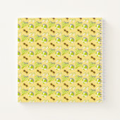 Beach vacay pattern with sunglasses and sun hat notizblock (Rückseite)