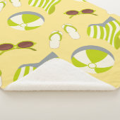 Beach vacay pattern with sunglasses and sun hat  sherpadecke (3/4)