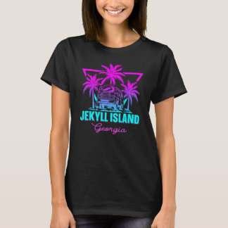Beach Vaporwave Vacation Souvenir Jekyll Island T-Shirt