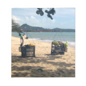 Beach Vendings ... Lamai Beach, Koh Samui Island Notizblock (Vorderseite)