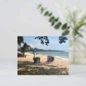 Beach Vendings ... Lamai Beach, Koh Samui Island Postkarte (Stehend Vorderseite)