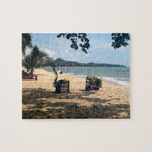 Beach Vendings ... Lamai Beach, Koh Samui Island Puzzle