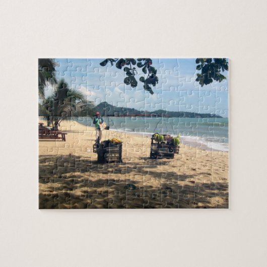 Beach Vendings ... Lamai Beach, Koh Samui Island Puzzle (Horizontal)
