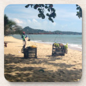 Beach Vendings ... Lamai Beach, Koh Samui Island Untersetzer (Vorderseite)