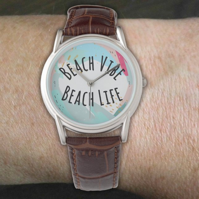 Beach Vibe Beach Life Armbanduhr (Von Creator hochgeladen)