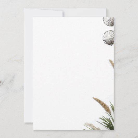 Beach Vibe Foto Dankeskarte (Rückseite)