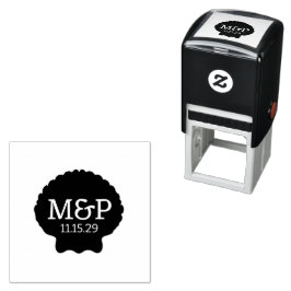 Beach Vibe Initials Permastempel