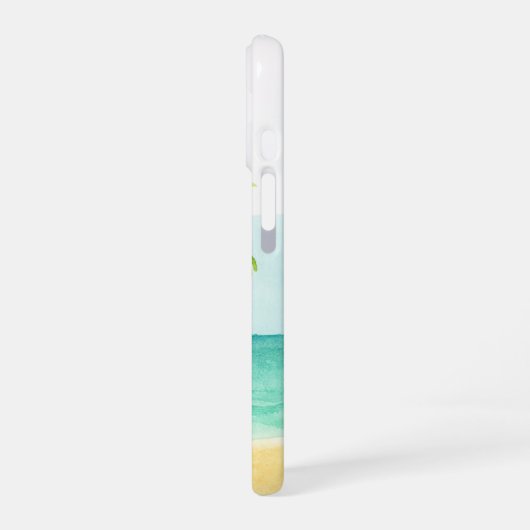 Beach Vibe Palm Tree iPhone 16 Hülle (Linke Seite)