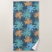 Beach Vibe Palm Tree Strandtuch (Vorderseite)