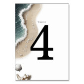 Beach Vibe Tischnummer (Vorderseite)