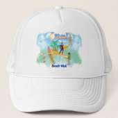 BEACH VIBE Trucker Hat Truckerkappe (Vorderseite)
