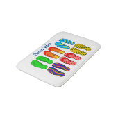 Beach Vibes Bath Mat Badematte (Schrägansicht)