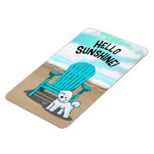 Beach Vibes Bichon Magnet (Linke Seite)