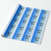 Beach Vibes, Blue Stripes Geschenkpapier (Ungerollt)