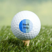 Beach Vibes, Blue Stripes Golfball (Insitu T-Shirt)