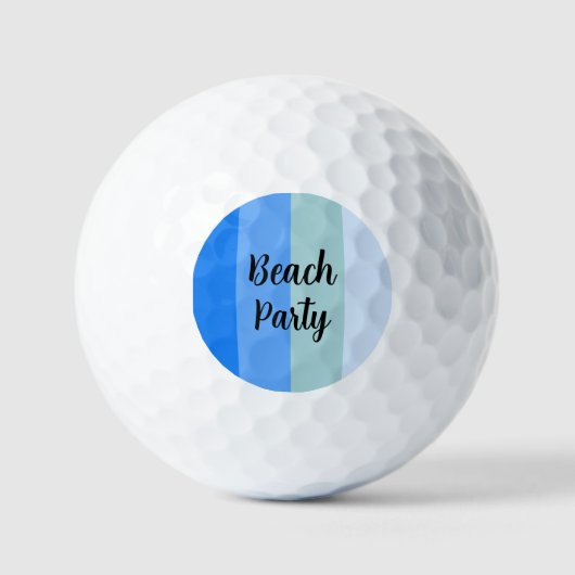 Beach Vibes, Blue Stripes Golfball (Vorderseite)