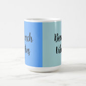 Beach Vibes, Blue Stripes Kaffeetasse (Mittel)