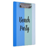Beach Vibes, Blue Stripes Klemmbrett (Rechts)