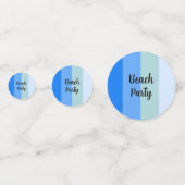 Beach Vibes, Blue Stripes Konfetti (Vorderseiten)