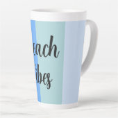 Beach Vibes, Blue Stripes Milchtasse (Rechte Ecke)