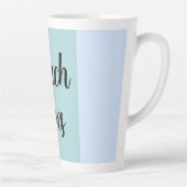Beach Vibes, Blue Stripes Milchtasse (Rechts)