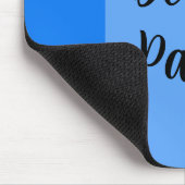 Beach Vibes, Blue Stripes Mousepad (Ecke)