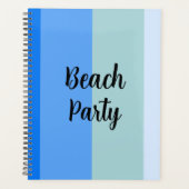 Beach Vibes, Blue Stripes Planer (Vorderseite)