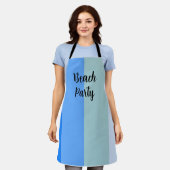 Beach Vibes, Blue Stripes Schürze (Getragen)