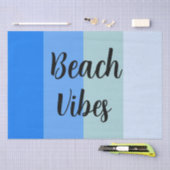 Beach Vibes, Blue Stripes Seidenpapier (Handwerk)