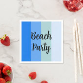 Beach Vibes, Blue Stripes Serviette (Beispiel)