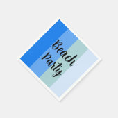 Beach Vibes, Blue Stripes Serviette (Ecke)