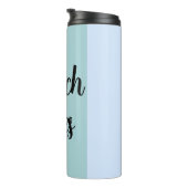 Beach Vibes, Blue Stripes Thermosbecher (Nach rechts gedreht)