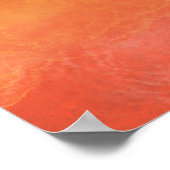 "Beach Vibes" Coole Sommerfarben Abstrakte Kunst Poster (Ecke)