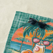 Beach Vibes Dark Green Strandtuch (Beispiel)
