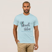 Beach Vibes Fun Summer Graphic Cool Blue T-Shirt (Vorne ganz)