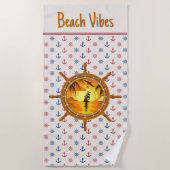 Beach Vibes Handtuch (Vorderseite)