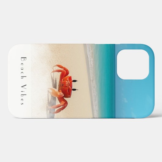 Beach Vibes - iPhone 12 Groß Case 1 Krab (Rückseite (Horizontal))