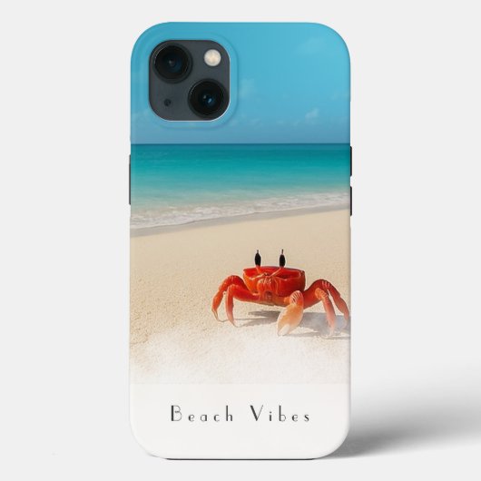 Beach Vibes - iPhone 13 Case 1 Crab (Rückseite)
